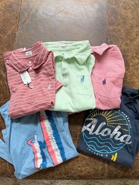 johnnie-O boys Polo Bundle size 10-12
